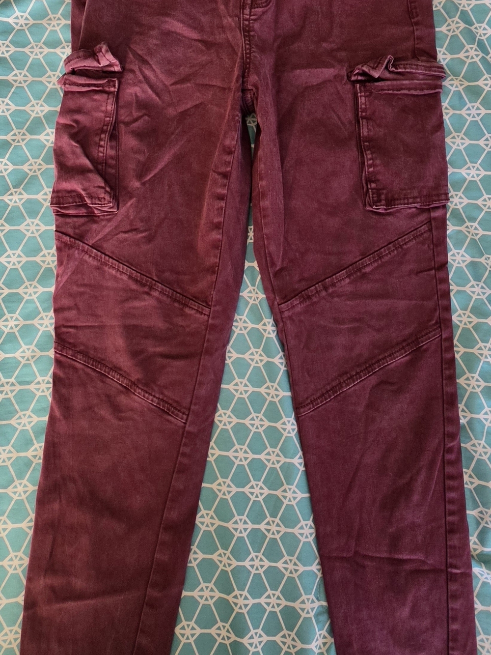 Mossimo Supply Co. Womans's Cargo Pants in Burgundy